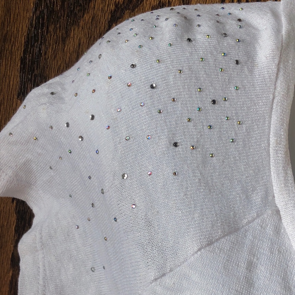 Kische Slub Knit Sparkle Sleeves w Scoop Neck M - Picture 5 of 8